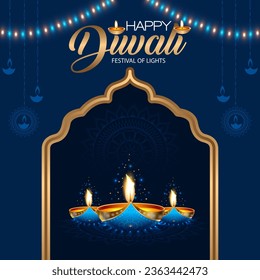 Happy Diwali is the joyous celebration of the Hindu Festival of Lights, marked by vibrant lamps, festive gatherings, and the triumph of light over darkness.