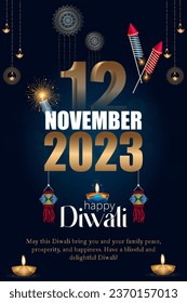 Feliz Diwali es la alegre celebración del Festival Hindú de las Luces, marcado por vibrantes lámparas, reuniones festivas y el triunfo de la luz sobre la oscuridad.