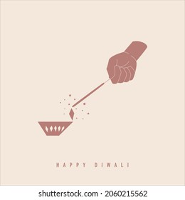 Feliz Diwali Minimal Post Design