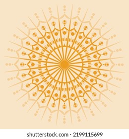 happy diwali ornamental indian mandala art style vector illustration