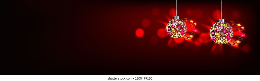Happy Diwali poster, header, banner or greeting card design with illustration of illuminated oil lamp, diwali dhamaka sale on blurred  background.