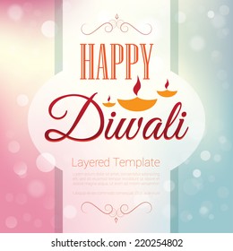 Happy Diwali  - Poster / Template / Background Design/ greeting
