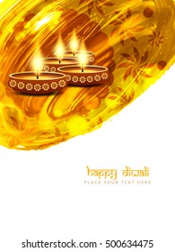 Happy Diwali religious background design