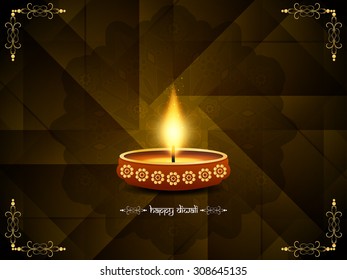 Happy Diwali religious vector background design