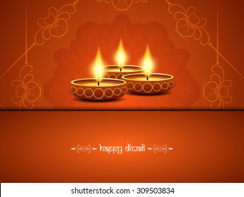 Happy Diwali religious vector background design