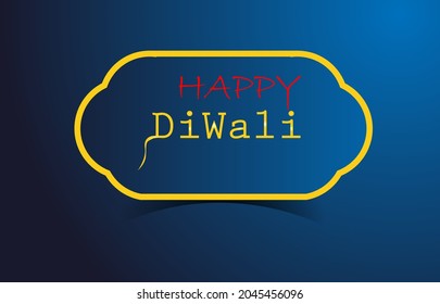  Feliz Diwali diseño de un simple modelo de fondo vectorial