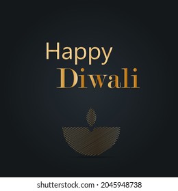 Happy diwali simple vector   design model