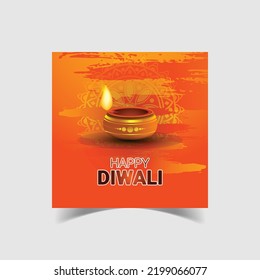 Happy Diwali Social Media Post Template