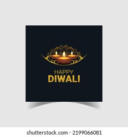 Happy Diwali Social Media Post Template