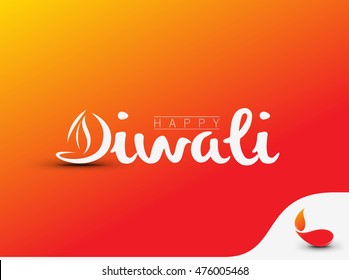 Set Happy Diwali Text Design Abstract Stock Vector (Royalty Free) 489513691