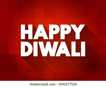 Happy Diwali text quote, concept background