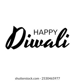 Happy Diwali, text silhouette, Design