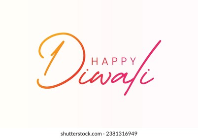 Arte vector de texto Feliz Diwali | Diseño de texto feliz Diwali | Diseño del tipo de letra curvo del Diwali feliz | Vector del Festival Diwali | Diseño de Deepavali 