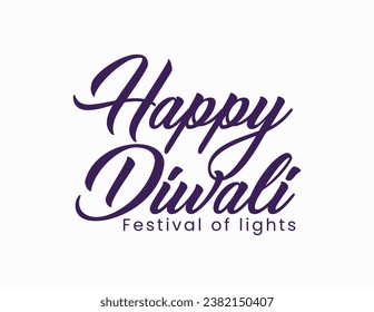 Happy Diwali text vector art | Happy Diwali text design | Happy Diwali cursive font design | Diwali Festival vector | Deepavali design 