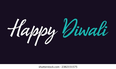 Arte vector de texto Feliz Diwali | Diseño de texto feliz Diwali | Diseño del tipo de letra curvo del Diwali feliz | Vector del Festival Diwali | Diseño de Deepavali 