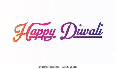 Arte vector de texto Feliz Diwali | Diseño de texto feliz Diwali | Diseño del tipo de letra curvo del Diwali feliz | Vector del Festival Diwali | Diseño de Deepavali 