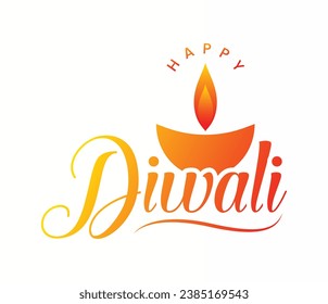 Happy Diwali text vector art | Happy Diwali text design | Happy Diwali cursive font design | Diwali Festival vector | Deepavali design 
