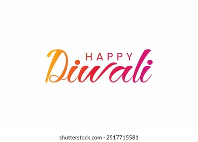 Happy Diwali text vector art, Happy Diwali text design, Happy Diwali cursive font design, Diwali Festival vector, Deepavali design