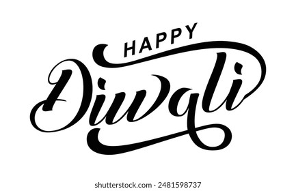 Happy Diwali Text Vektorgrafik, Happy Diwali Textdesign, Happy Diwali Kursive Schriftart Design, Diwali Festival Vektorgrafik, Deepavali Design