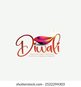 Happy Diwali with this elegant greeting card featuring a traditional oil lamp and festive design. Perfect for spreading joy and prosperity during the festival of lights.