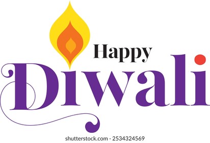 Feliz Diwali tipografia design vetor ilustração