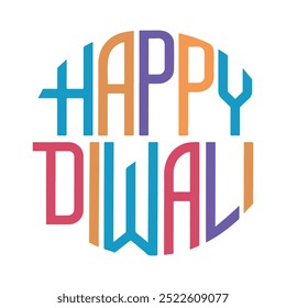 Feliz Diwali, Diwali Tipografia Silhueta Vetor Arte Design