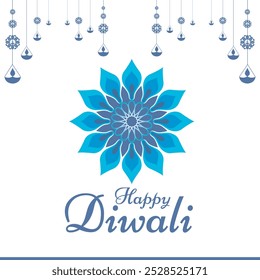 happy Diwali, vector graphic happy Diwali, Diwali greeting card, social media post design, vector file, editable template.