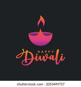 Happy Diwali Vector icon design illustration Template