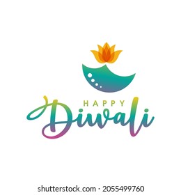 Happy Diwali Vector icon design illustration Template