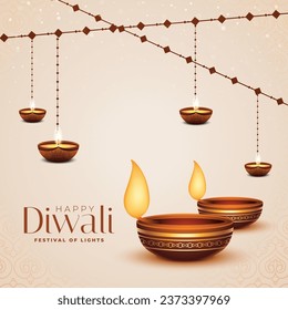 Happy Diwali vector illustration design