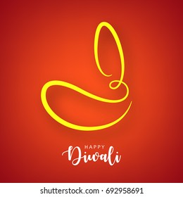 Happy Diwali wallpaper design template.