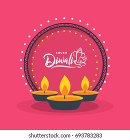 Happy Diwali wallpaper design template.