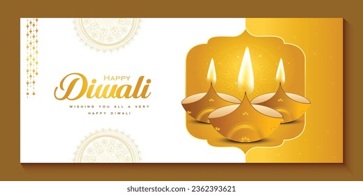 Happy Diwali web banner design. vector illustration design for Festival.