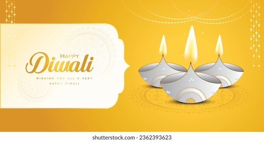 Feliz diseño de banners web de Diwali. diseño de ilustración vectorial para Festival.