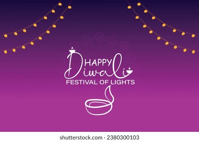  Happy Diwali Website header or banner design with realistic oil lamp Graphic of Indian Rangoli, festival of lights colorful banner template design with decorative diya lamp style of Indian Rangoli