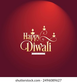 Happy Diwali Wishes Poster Design Template