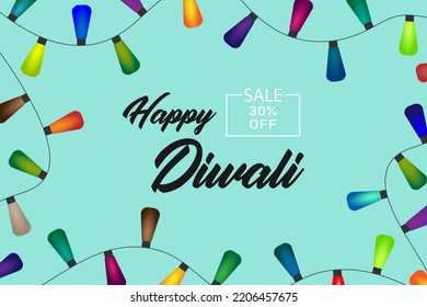 Happy diwall abstract design with LED lights. Modem happy diwall design, Happy diwali sale offers poster banner, flyers, etc