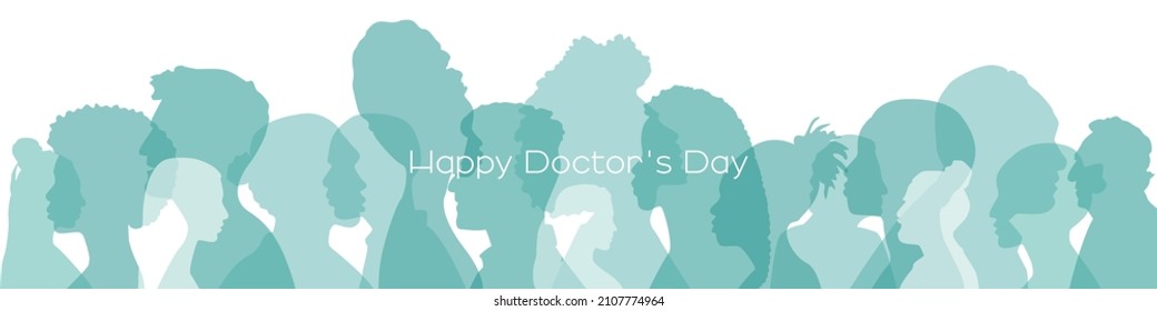 Happy Doctor's Day banner. Flat vector illustration.