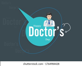 Happy Doctors Day Creative Design Stock Vector (Royalty Free ...