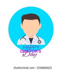 Happy Doctor's Day Vector Illustration. World Doctor's Day Background With Health and Medical Symbol.