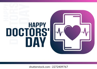 Happy Doctors' Day. Vector illustration. Holiday poster