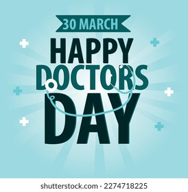 Happy Doctor's Day Vektorgrafik