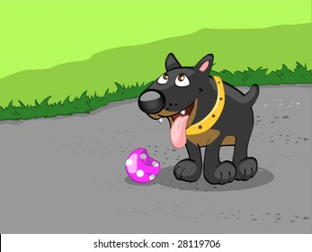 happy dog