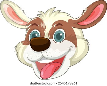 Happy dog with big eyes and floppy ears