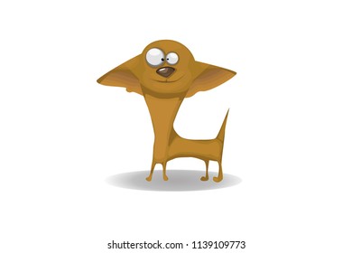 happy dog cartoon