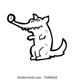 happy dog cartoon
