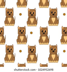 happy dog cute animal character background
