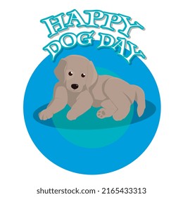 Happy dog day, puppy, pet, the best friend.