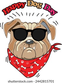 Happy Dog Day vector design