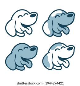 happy dog face logo set
happy dog face vector illustration template